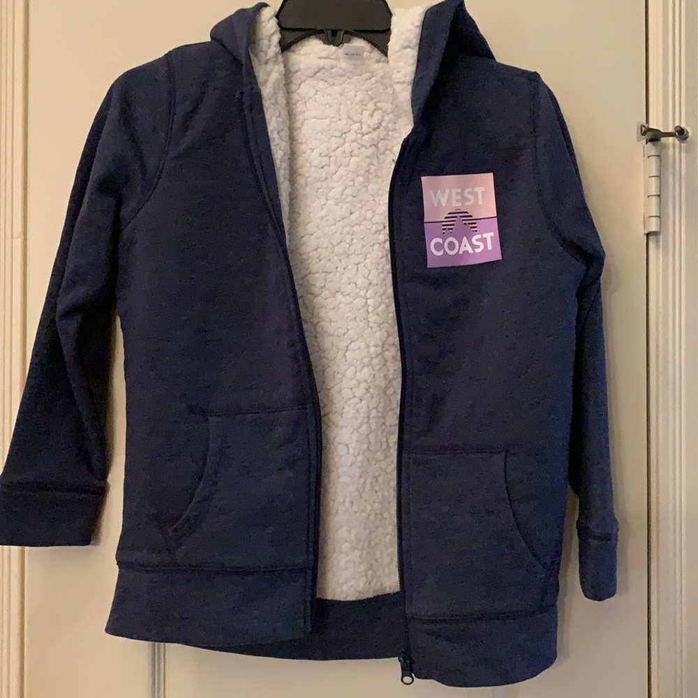 Fleece lined girls jacket